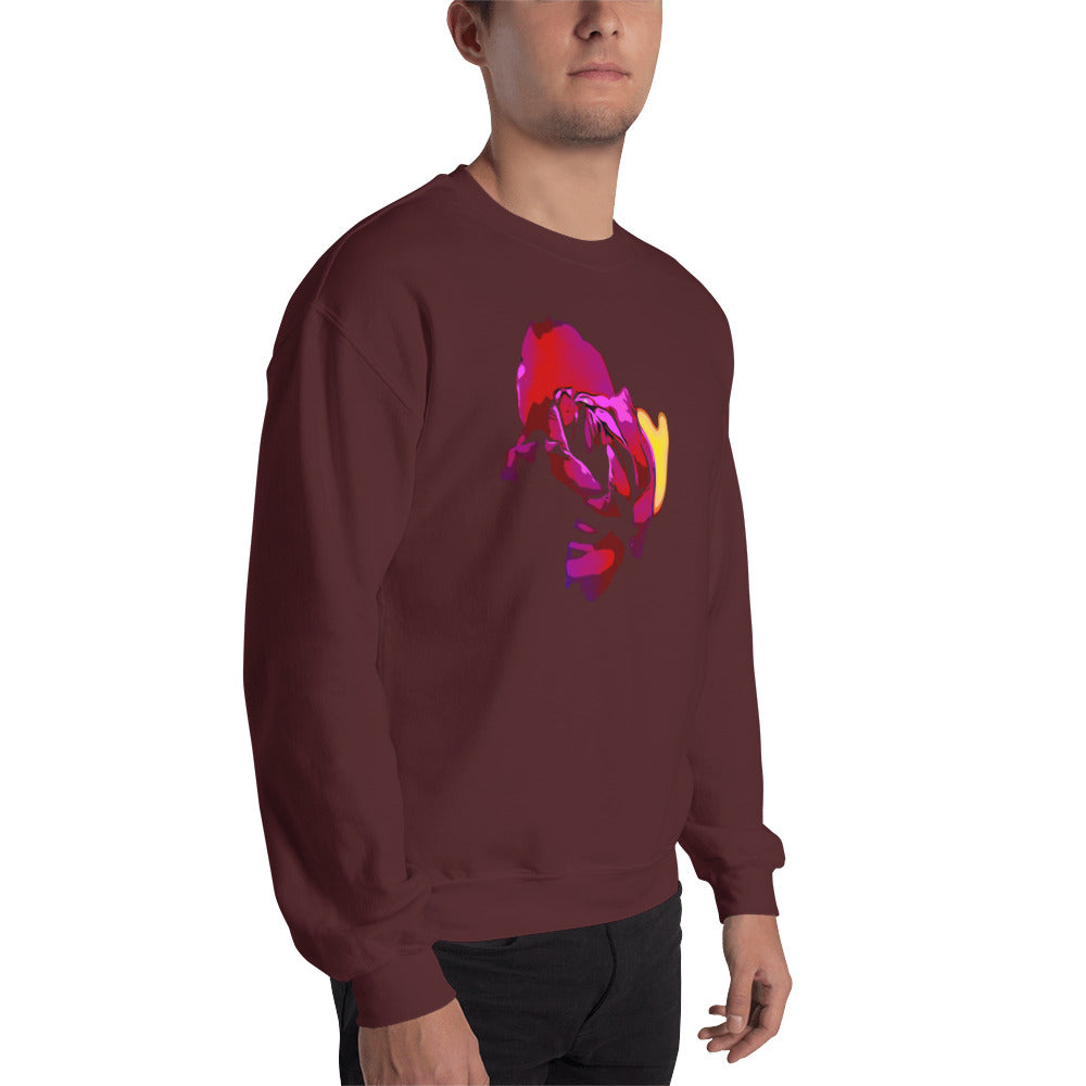 Purple Tulip Flower Unisex Sweatshirt