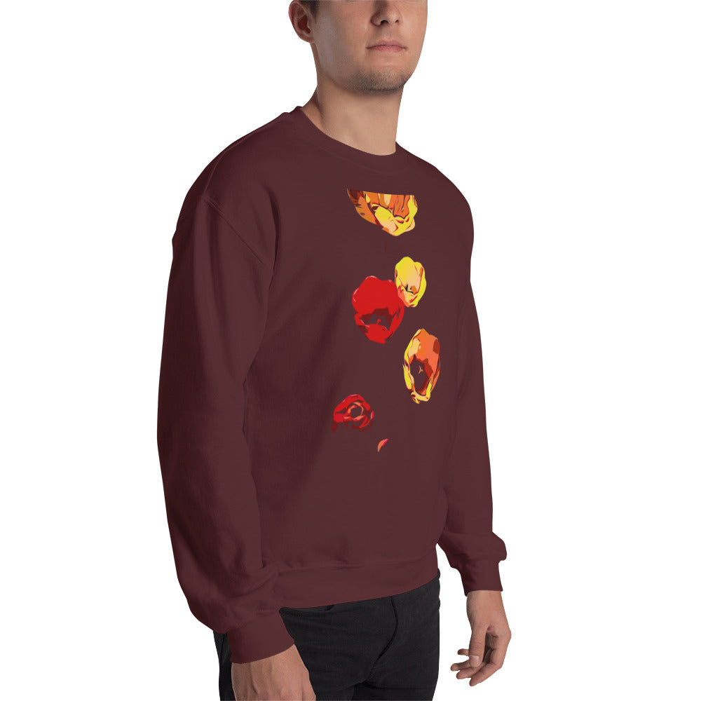 Red and Yellow Tulip Flowers Unisex Sweatshirt