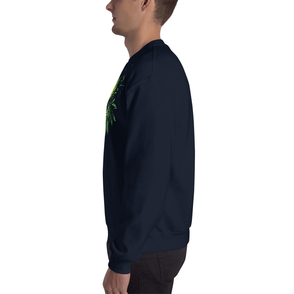 3 Big Cannabis Leaves Unisex Sweatshirt