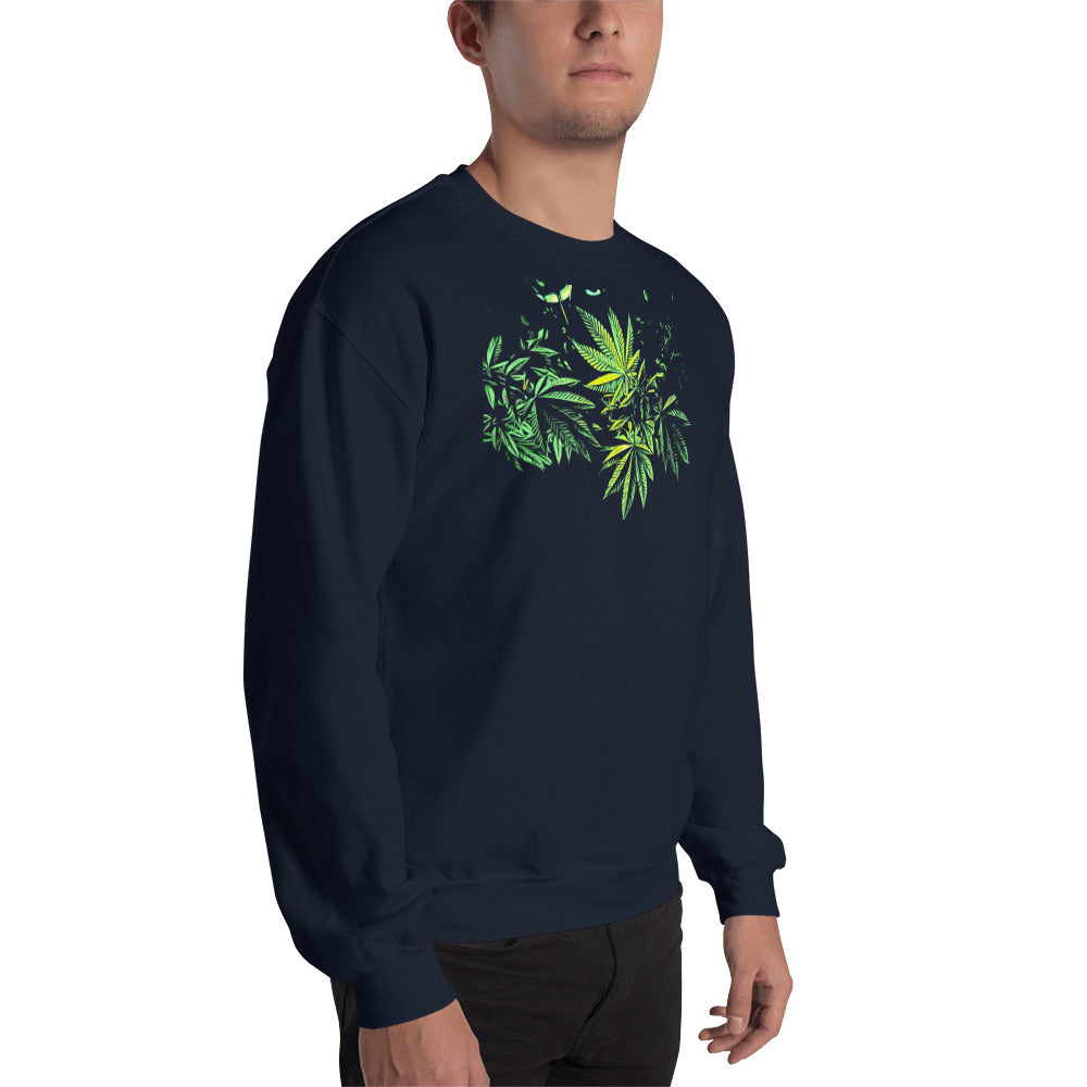 3 Big Cannabis Leaves Unisex Sweatshirt