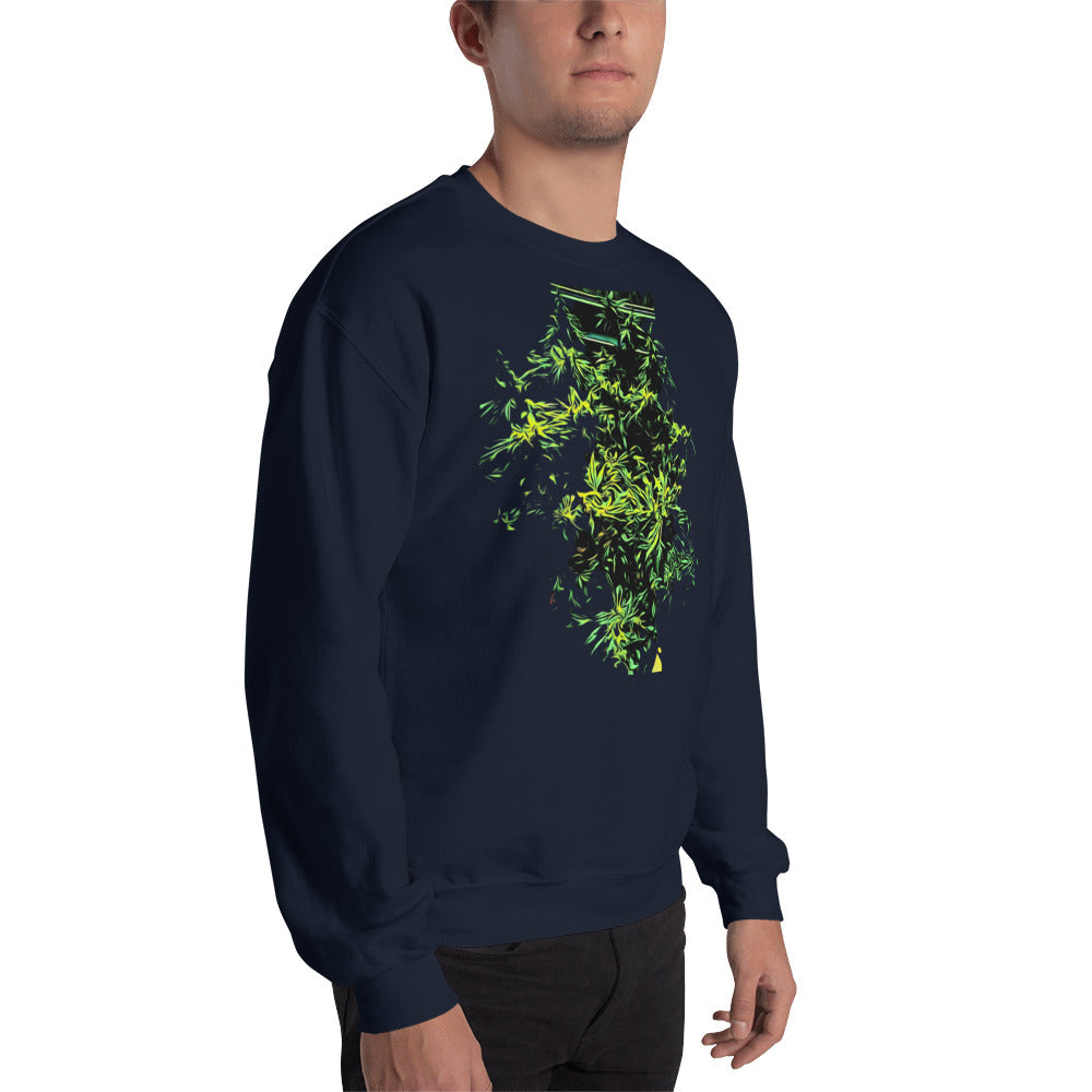 Monster Bush Cannabis Plant Unisex Sweatshirt
