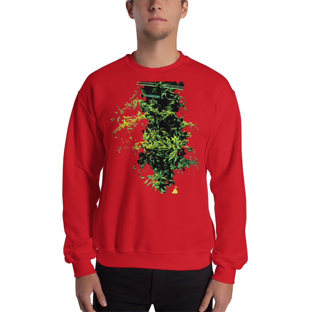 Monster Bush Cannabis Plant Unisex Sweatshirt