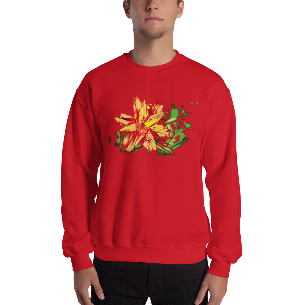 Orange Flower Unisex Sweatshirt