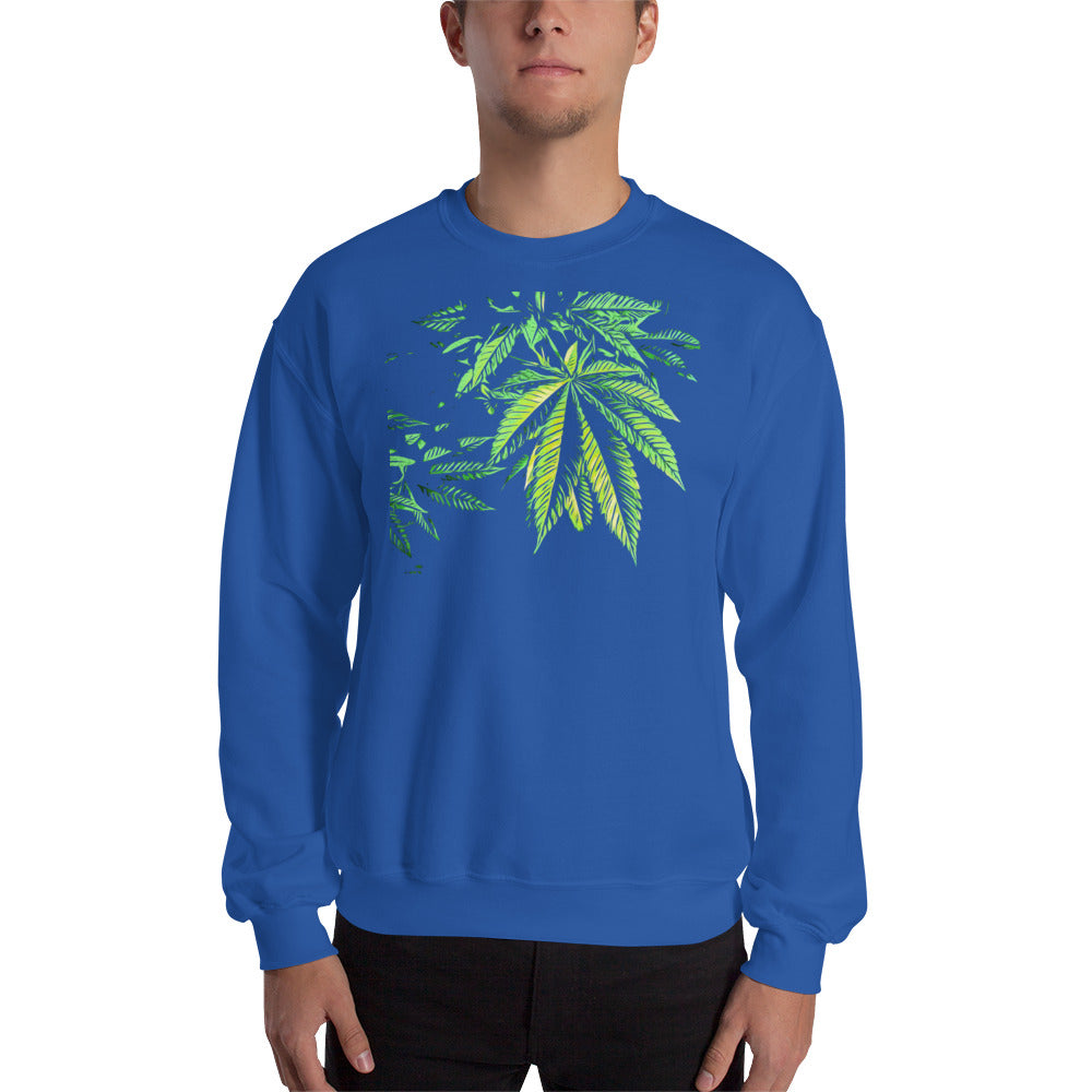 9 Finger Cannabis Leaf Unisex Sweatshirt