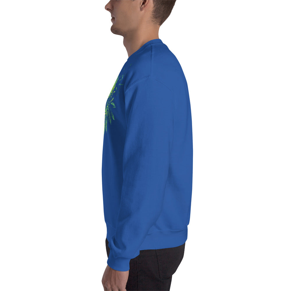 3 Big Cannabis Leaves Unisex Sweatshirt
