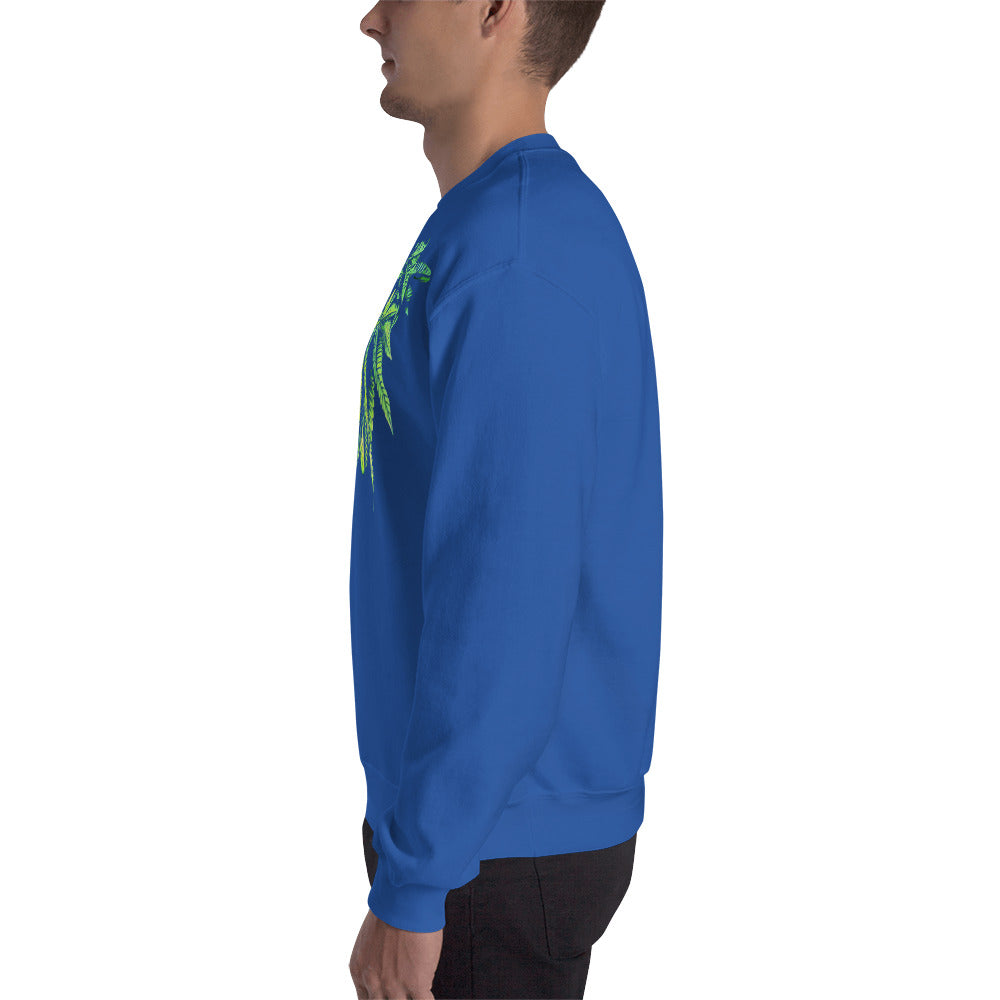 9 Finger Cannabis Leaf Unisex Sweatshirt