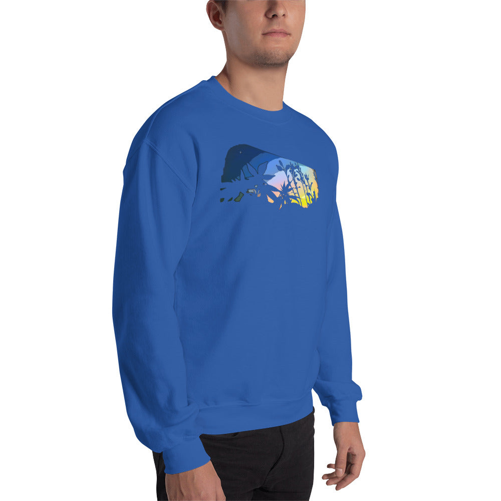 Cannabis and Starflower Moon Unisex Sweatshirt