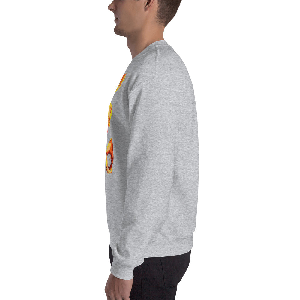 Red and Yellow Tulip Flowers Unisex Sweatshirt