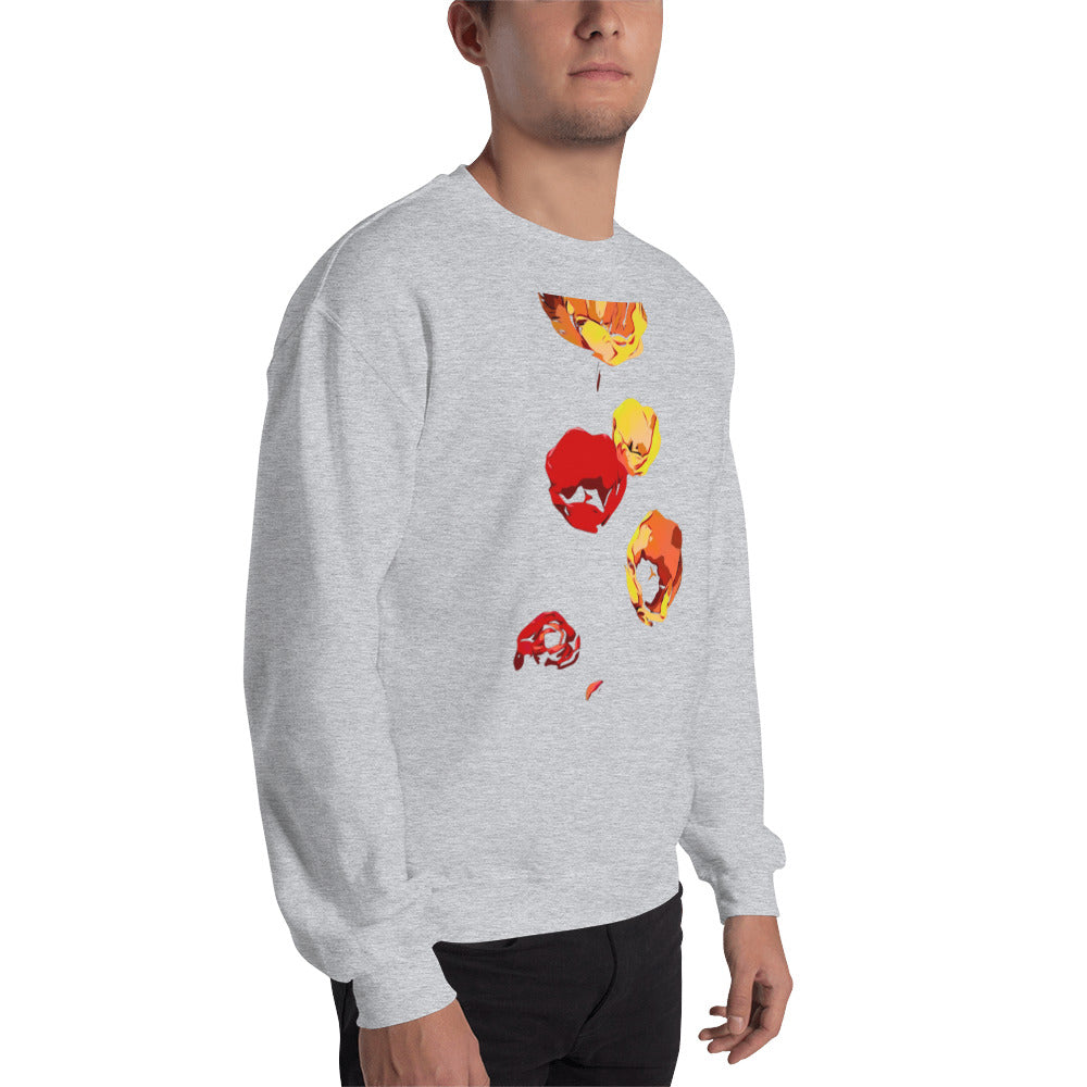 Red and Yellow Tulip Flowers Unisex Sweatshirt