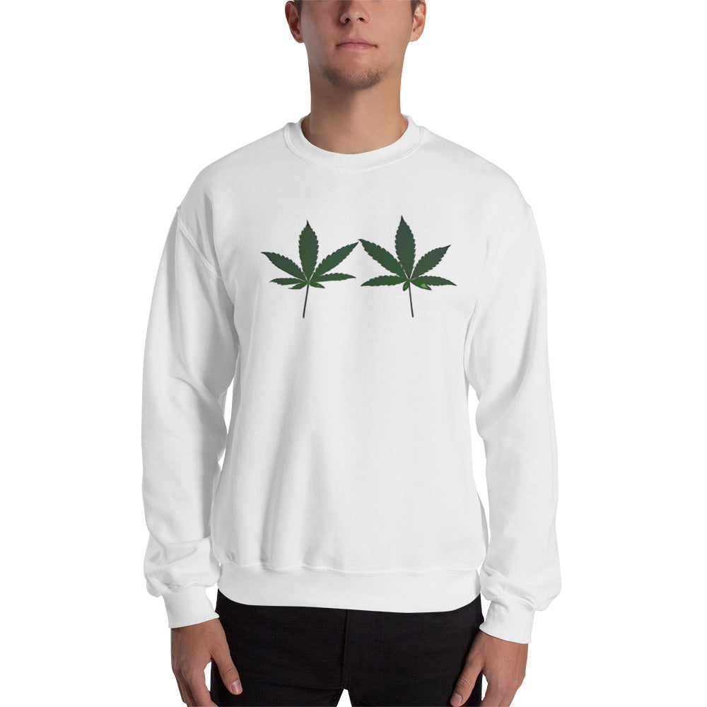 Green Cannabis Leaves Plant Unisex Sweatshirt