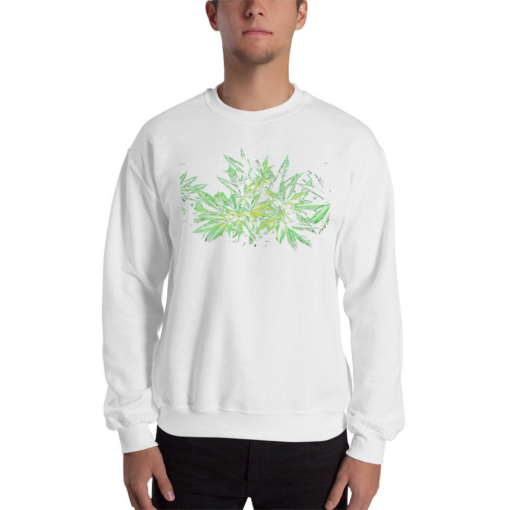 Flowering Hybrid Cannabis Plant Unisex Sweatshirt