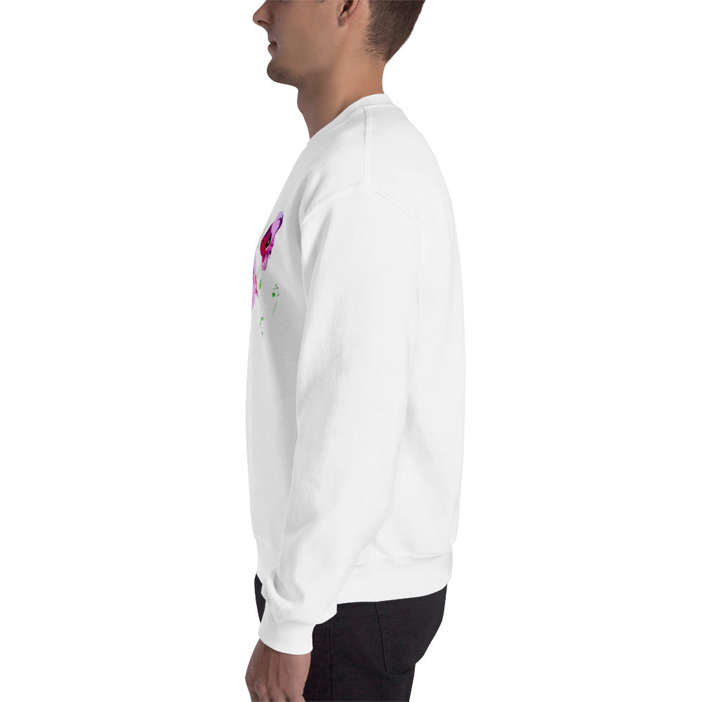 Field of Pink Poppy Flowers Unisex Sweatshirt