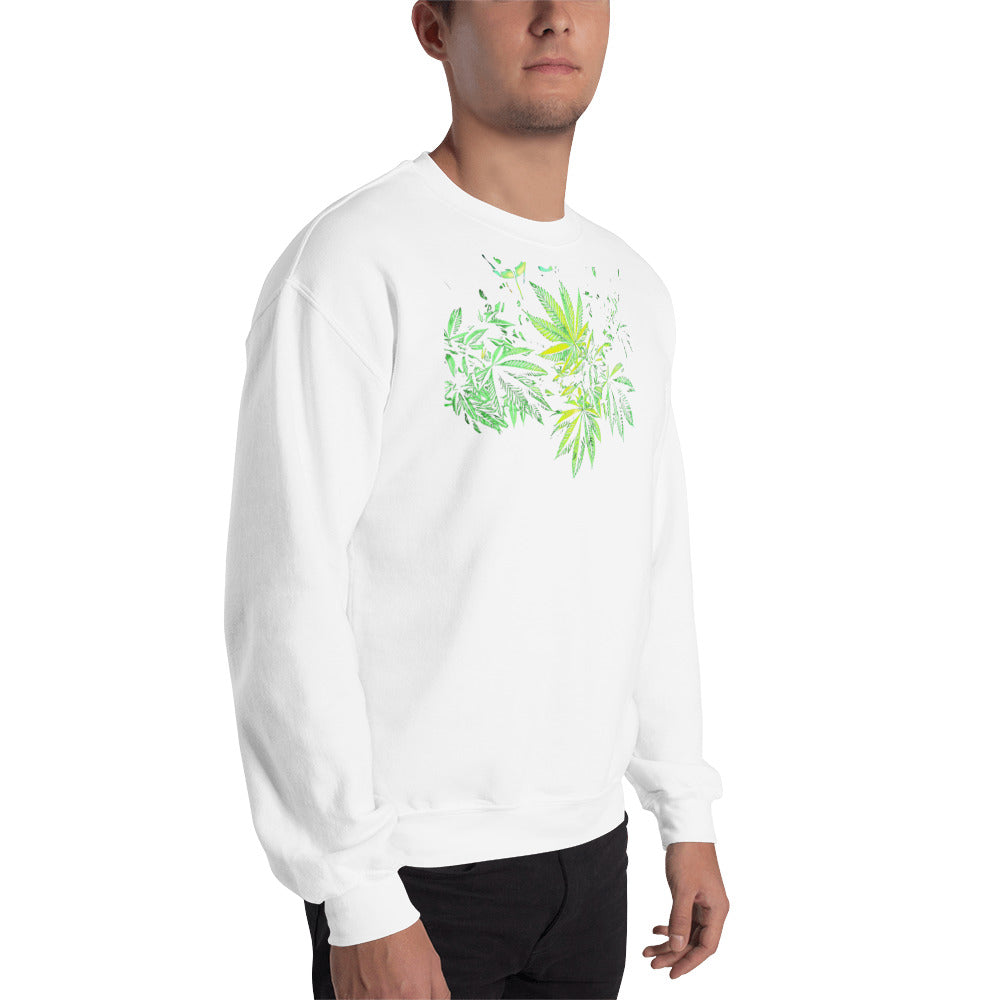 3 Big Cannabis Leaves Unisex Sweatshirt