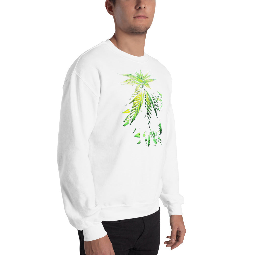 Praying Vegetative Cannabis Plant Unisex Sweatshirt
