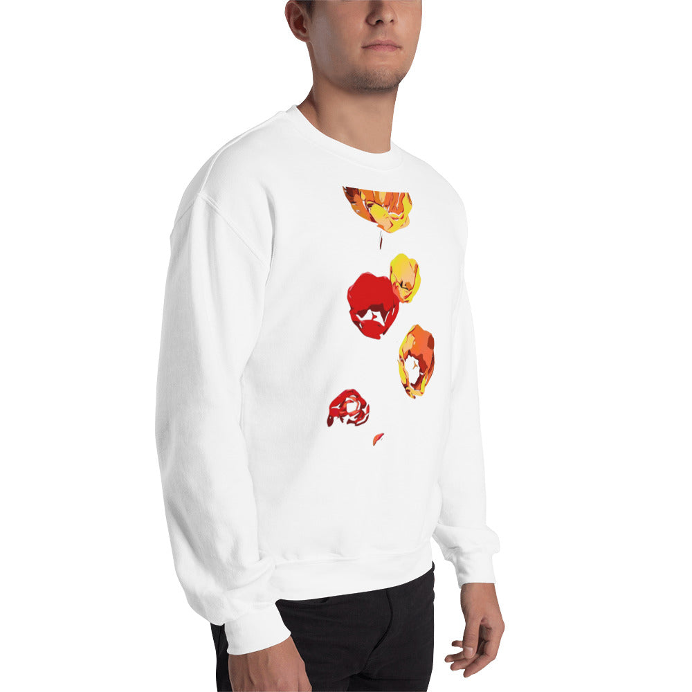 Red and Yellow Tulip Flowers Unisex Sweatshirt