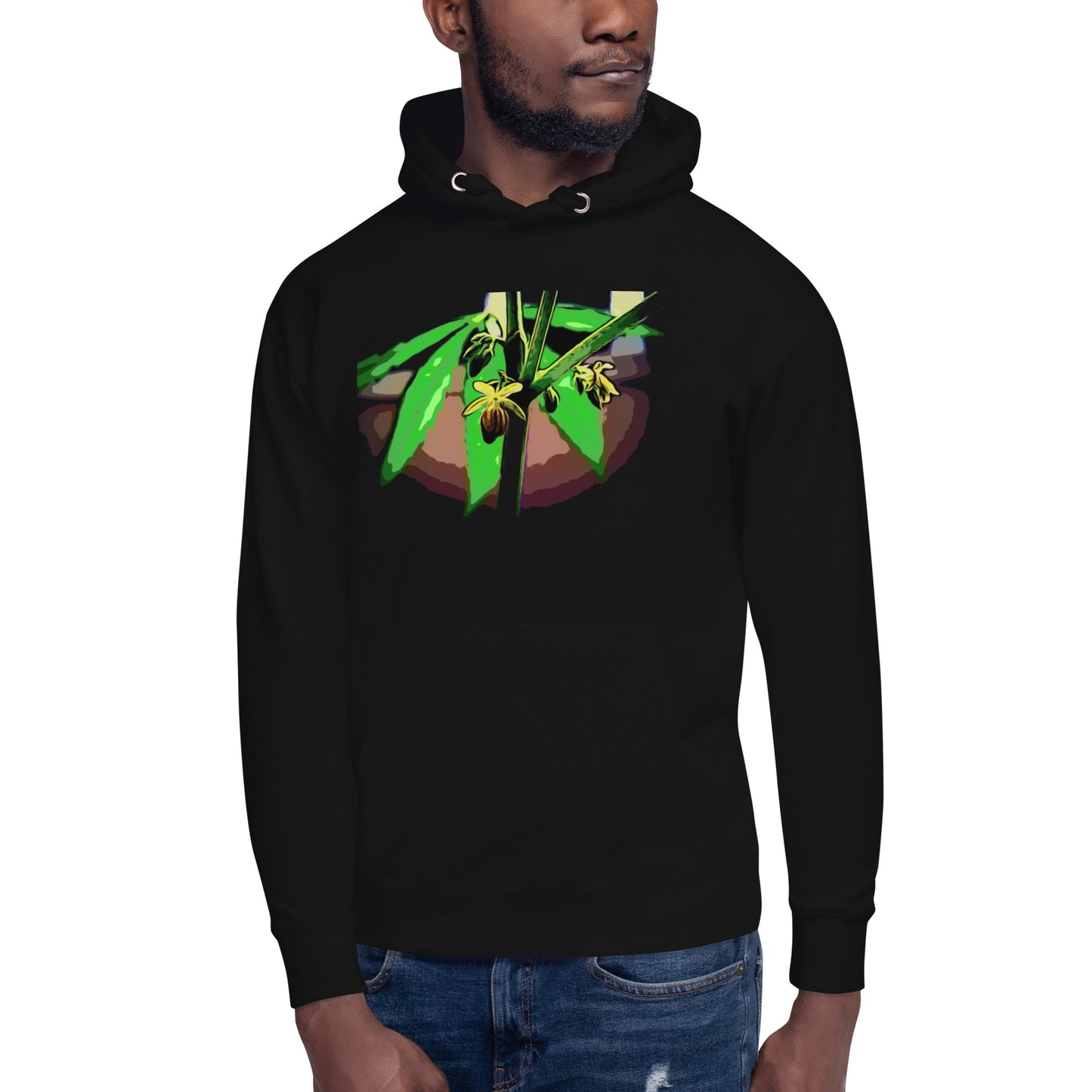 Male Flowering Cannabis Plant Unisex Hoodie