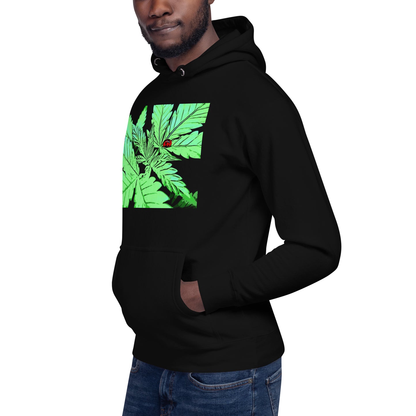 Ladybug Cannabis Plant Unisex Hoodie