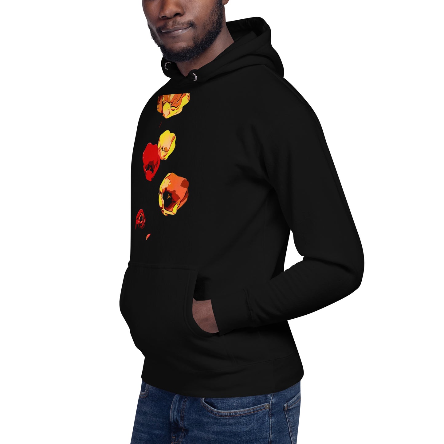 Red and Yellow Tulip Flowers Unisex Hoodie