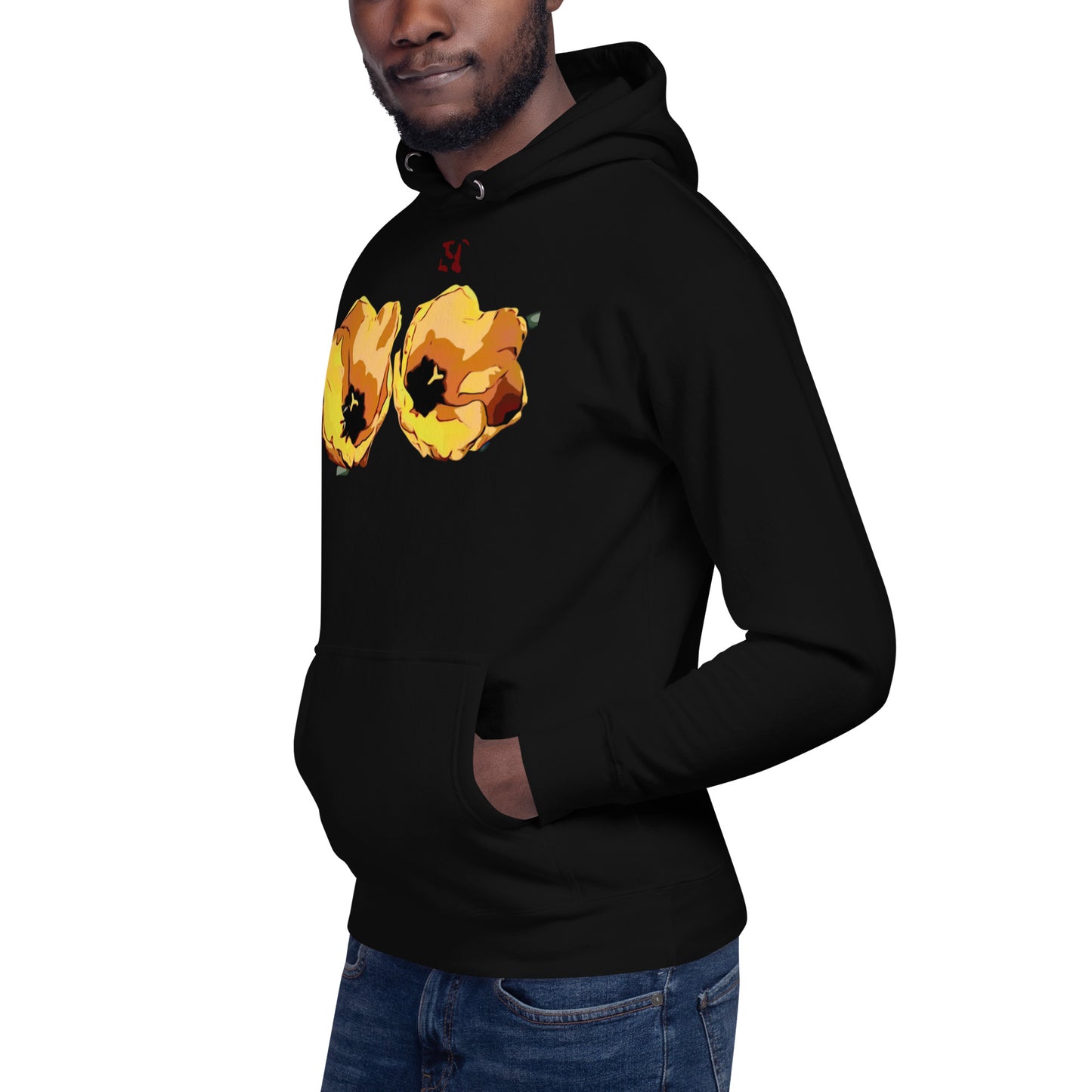 Yellow Tulip Flowers Unisex Hoodie