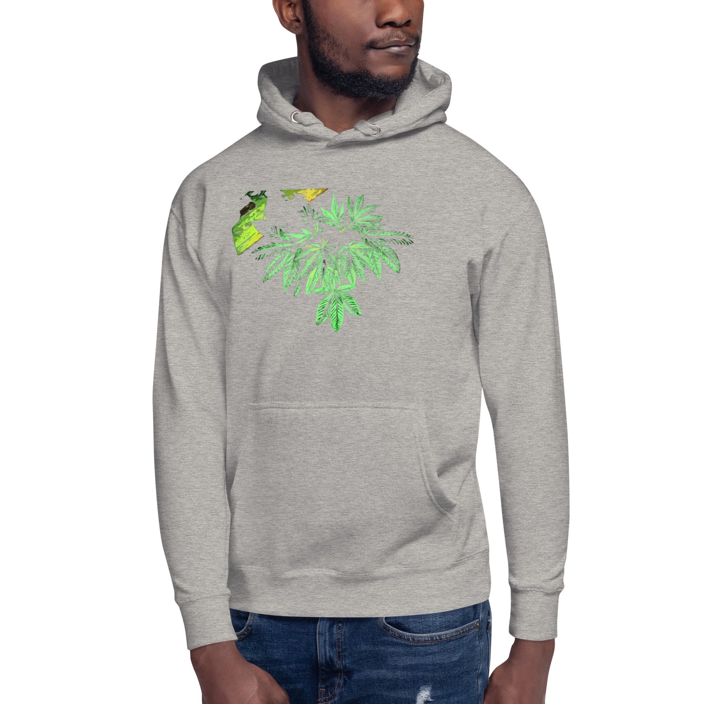 Sleeping Broad Leaf Cannabis Plant Unisex Hoodie
