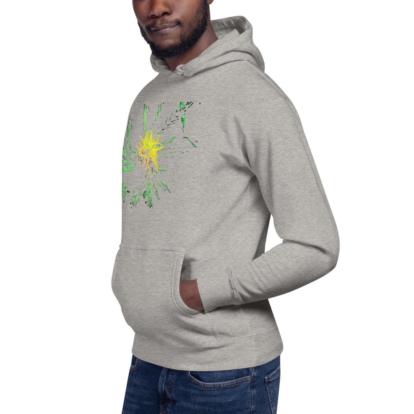 Yellow Flowering Cannabis Plant Unisex Hoodie