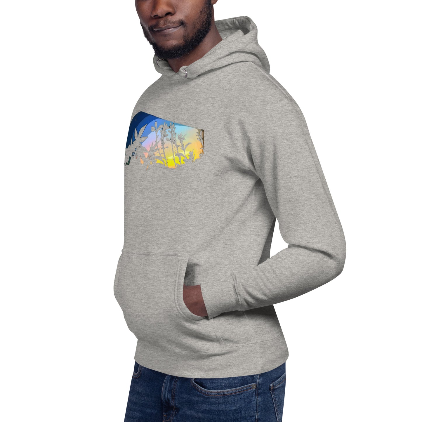 Cannabis and Starflower Moon Unisex Hoodie