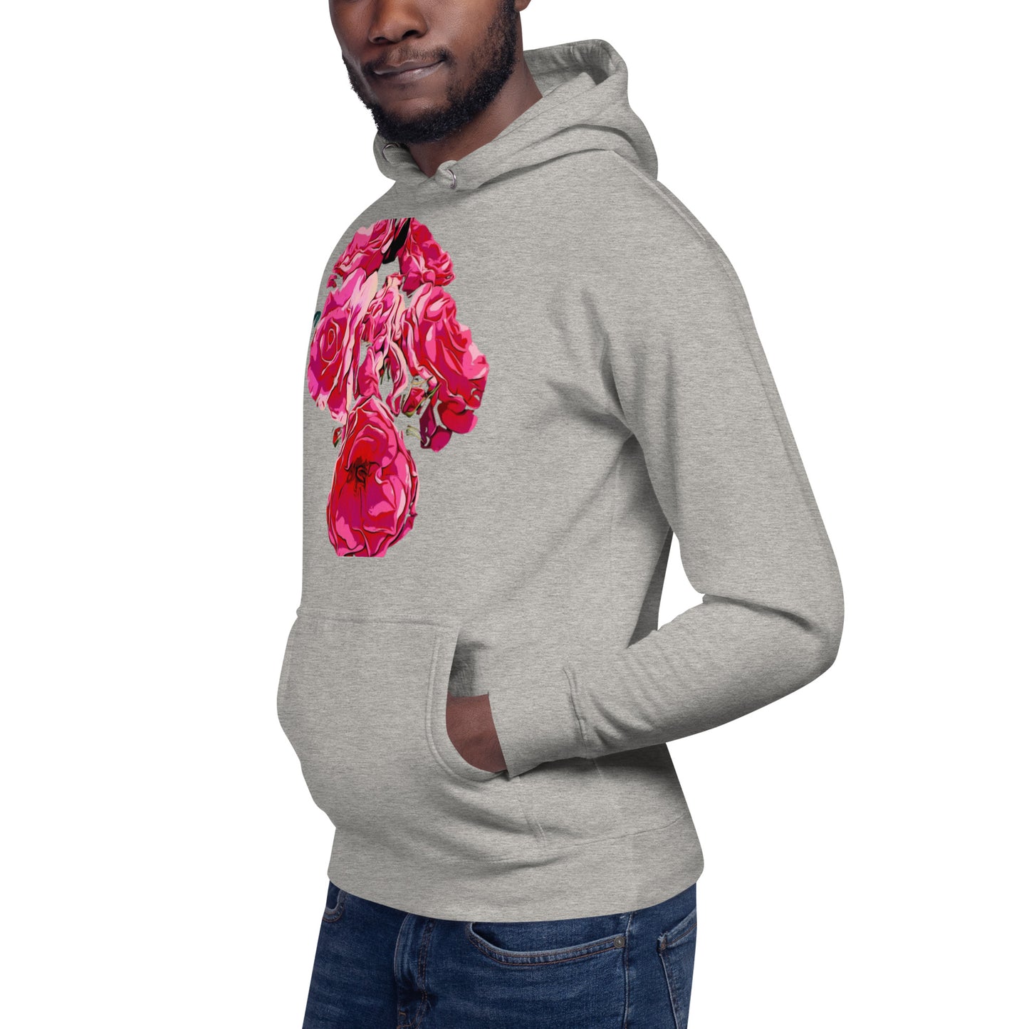 Pink Rose Flowers Unisex Hoodie