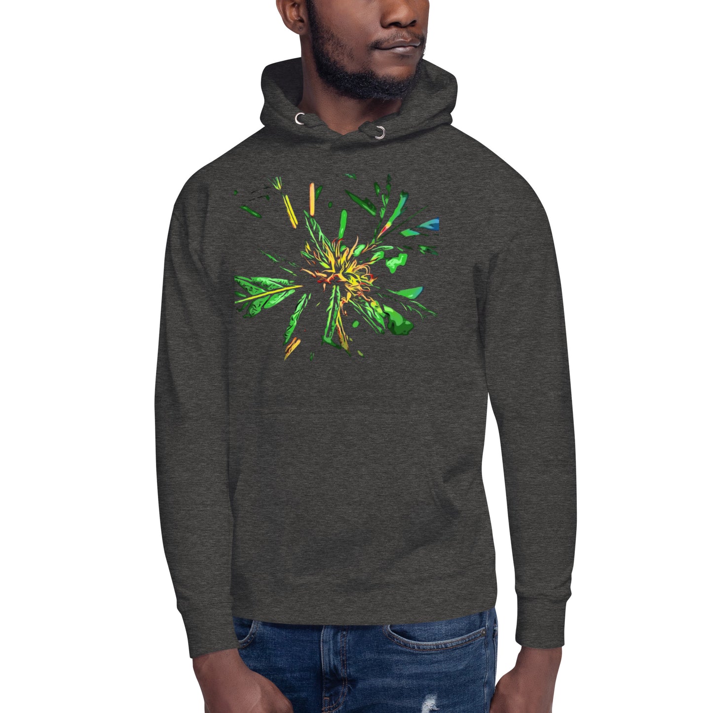 Red Flowering Cannabis Plant Unisex Hoodie