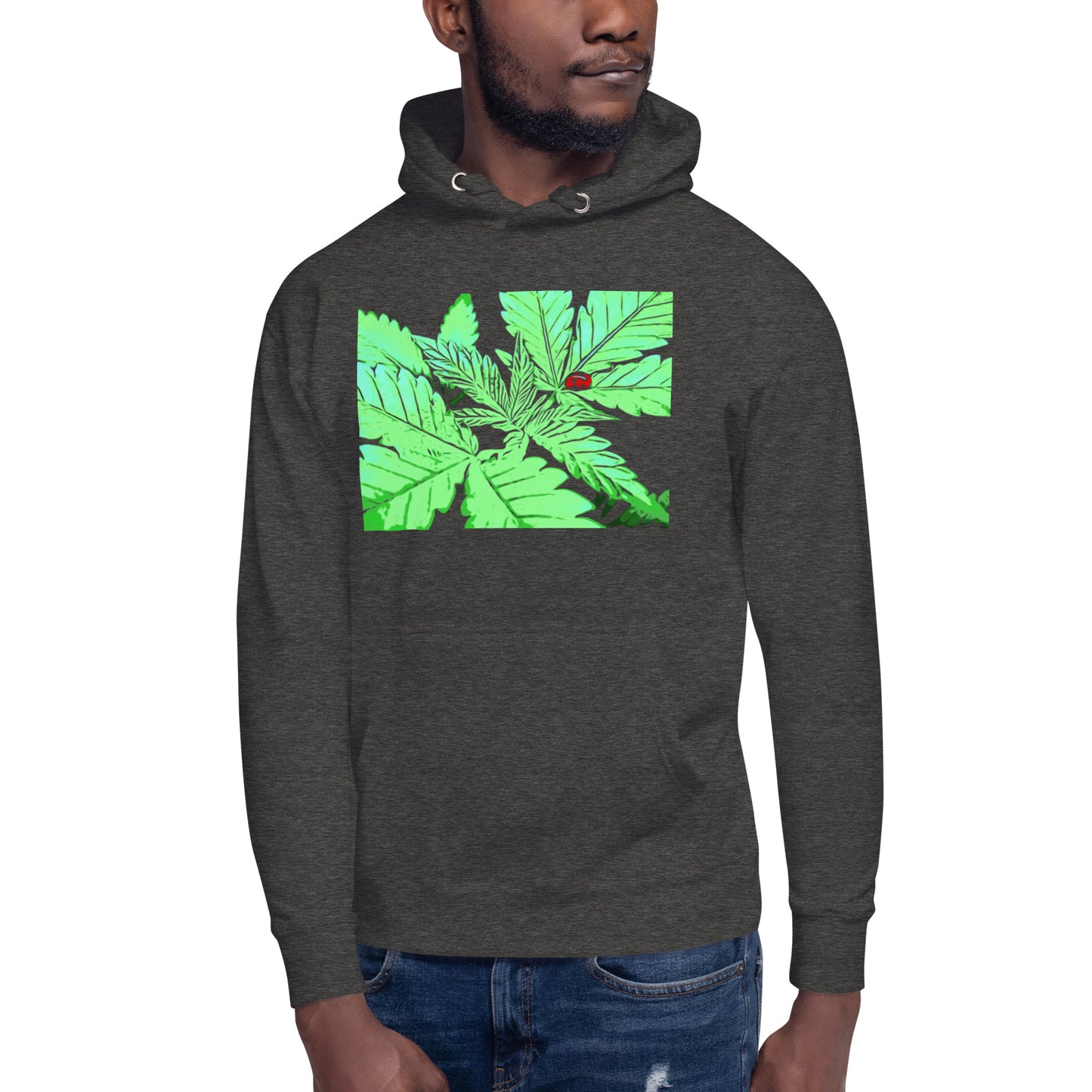 Ladybug Cannabis Plant Unisex Hoodie