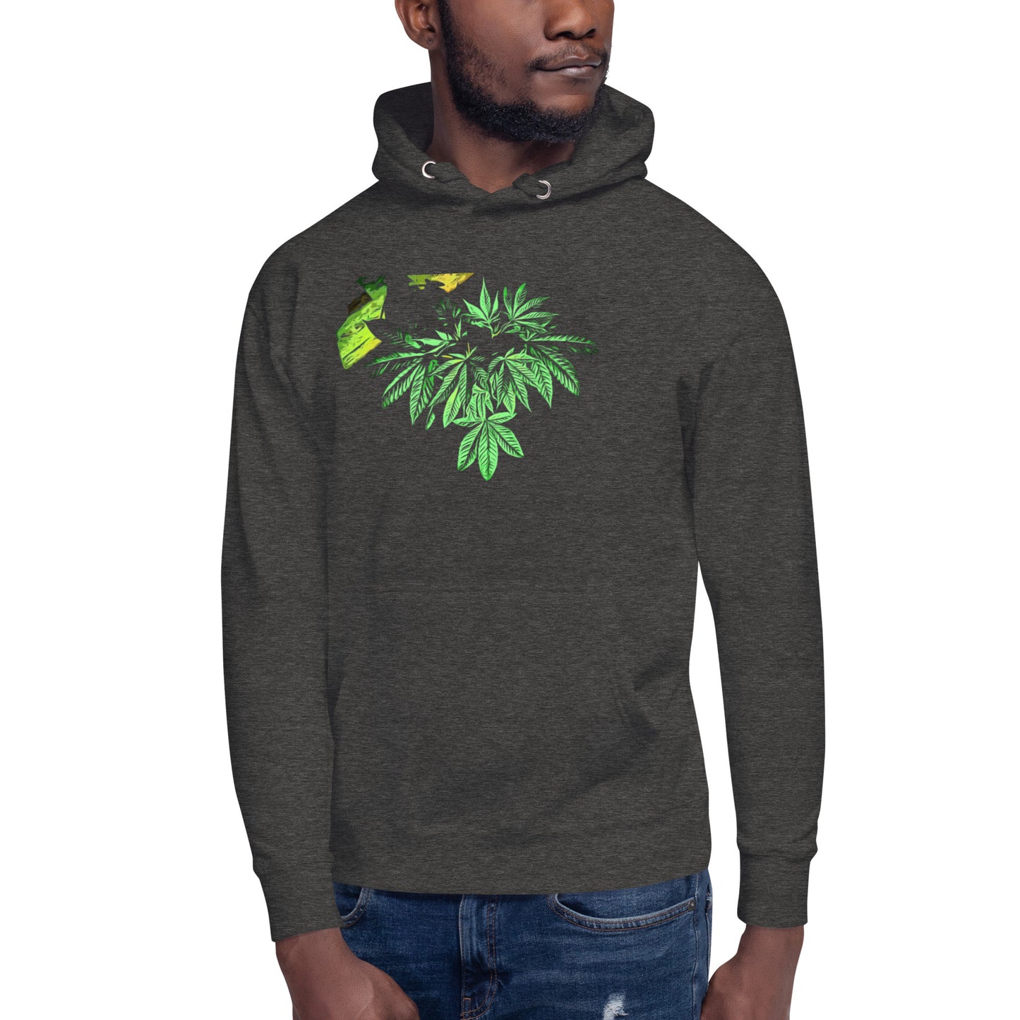 Sleeping Broad Leaf Cannabis Plant Unisex Hoodie