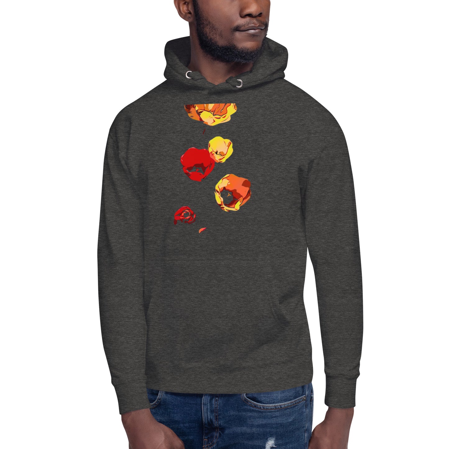 Red and Yellow Tulip Flowers Unisex Hoodie