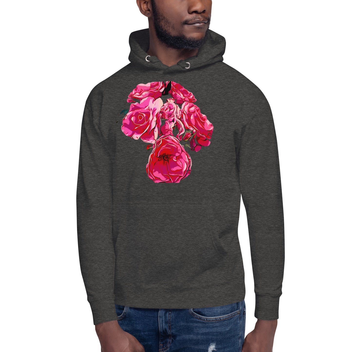 Pink Rose Flowers Unisex Hoodie