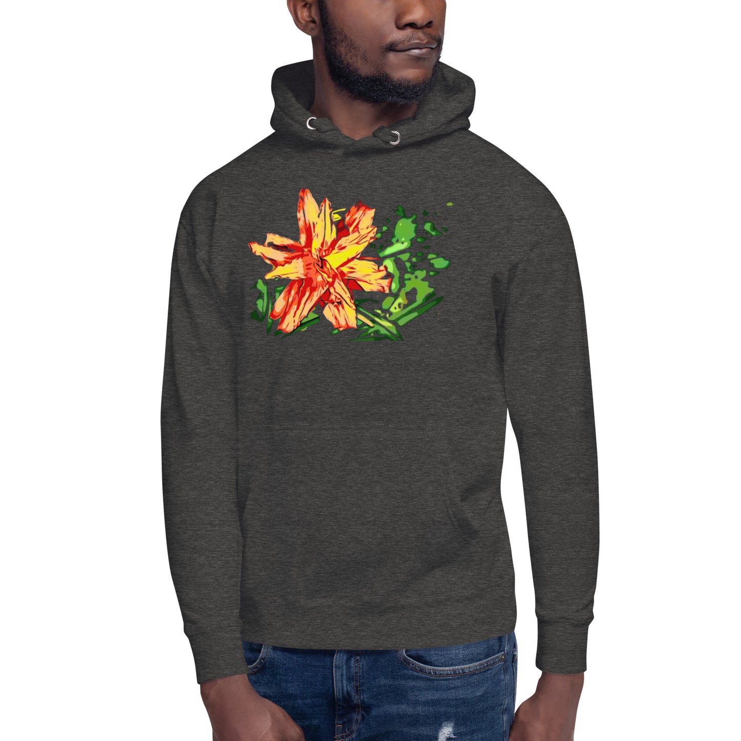 Orange Flower Unisex Hoodie