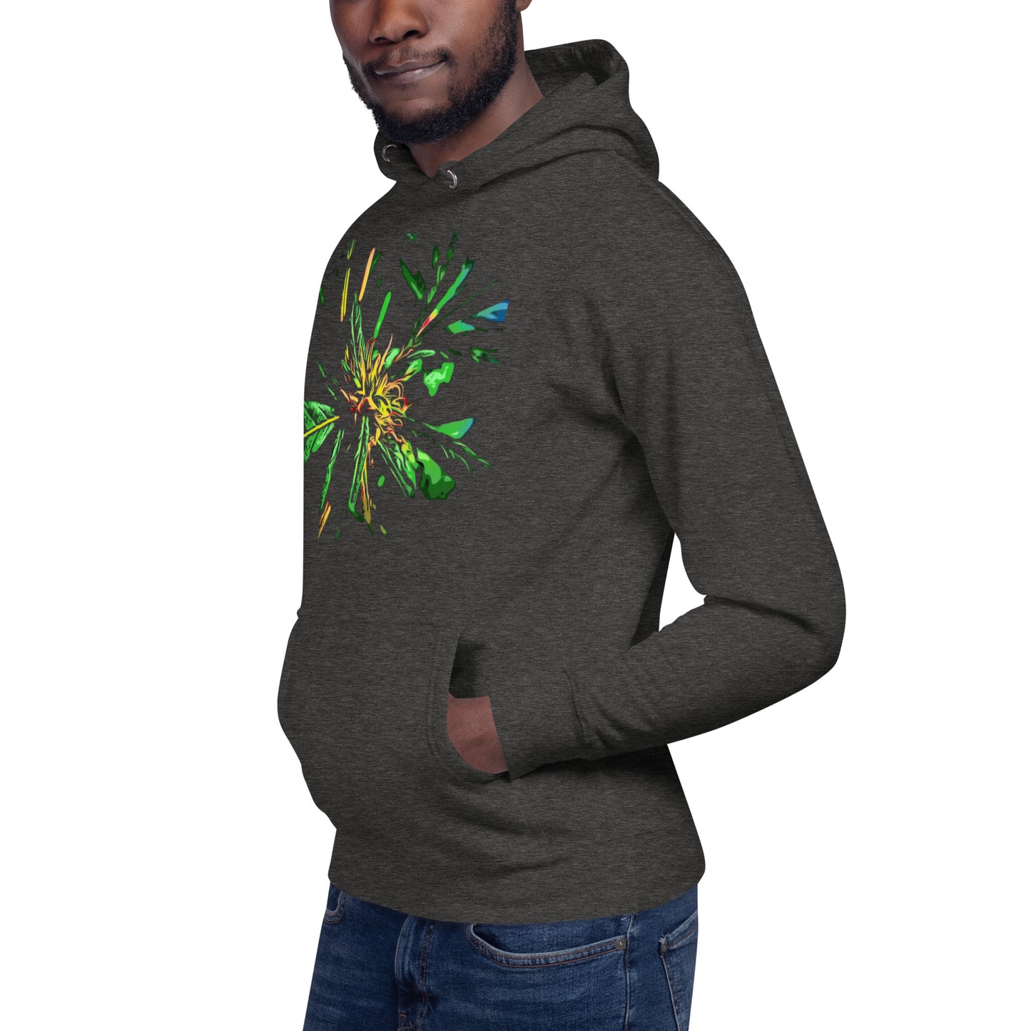 Red Flowering Cannabis Plant Unisex Hoodie