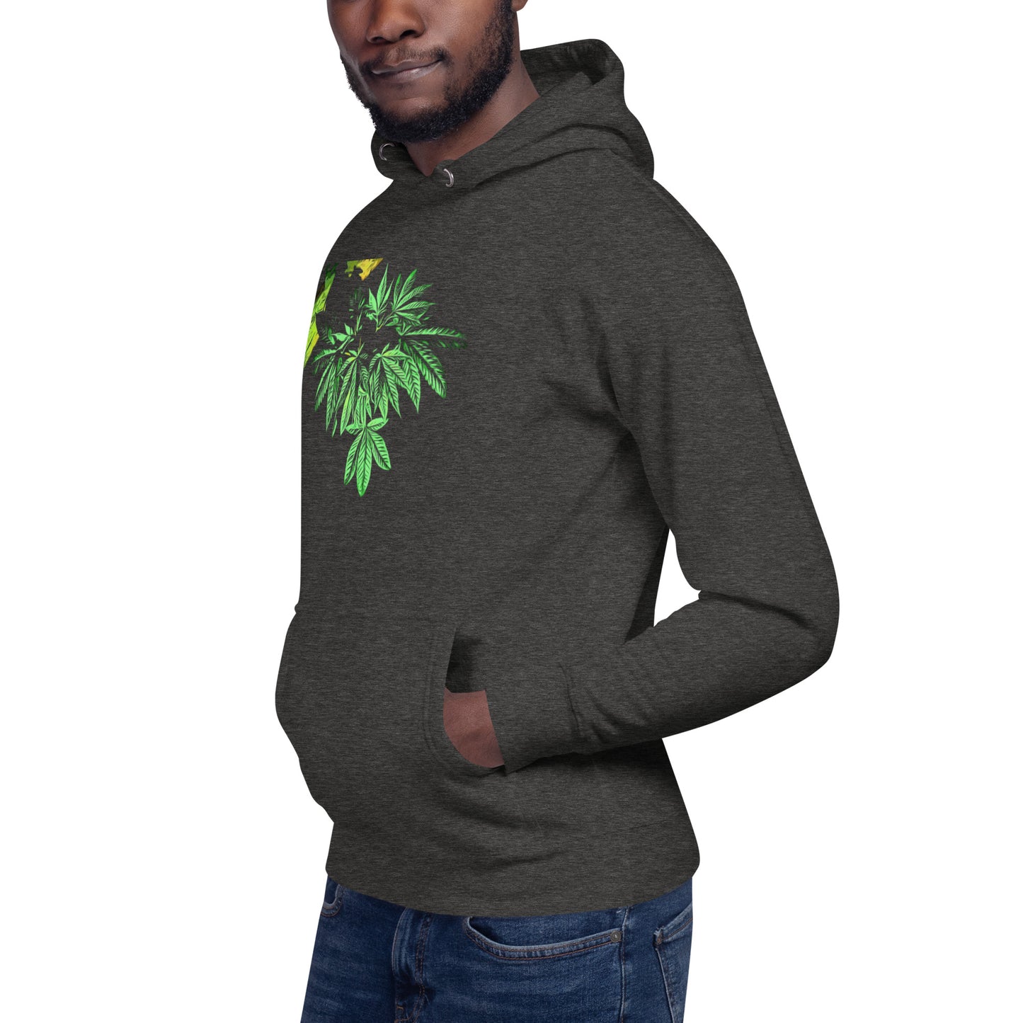 Sleeping Broad Leaf Cannabis Plant Unisex Hoodie