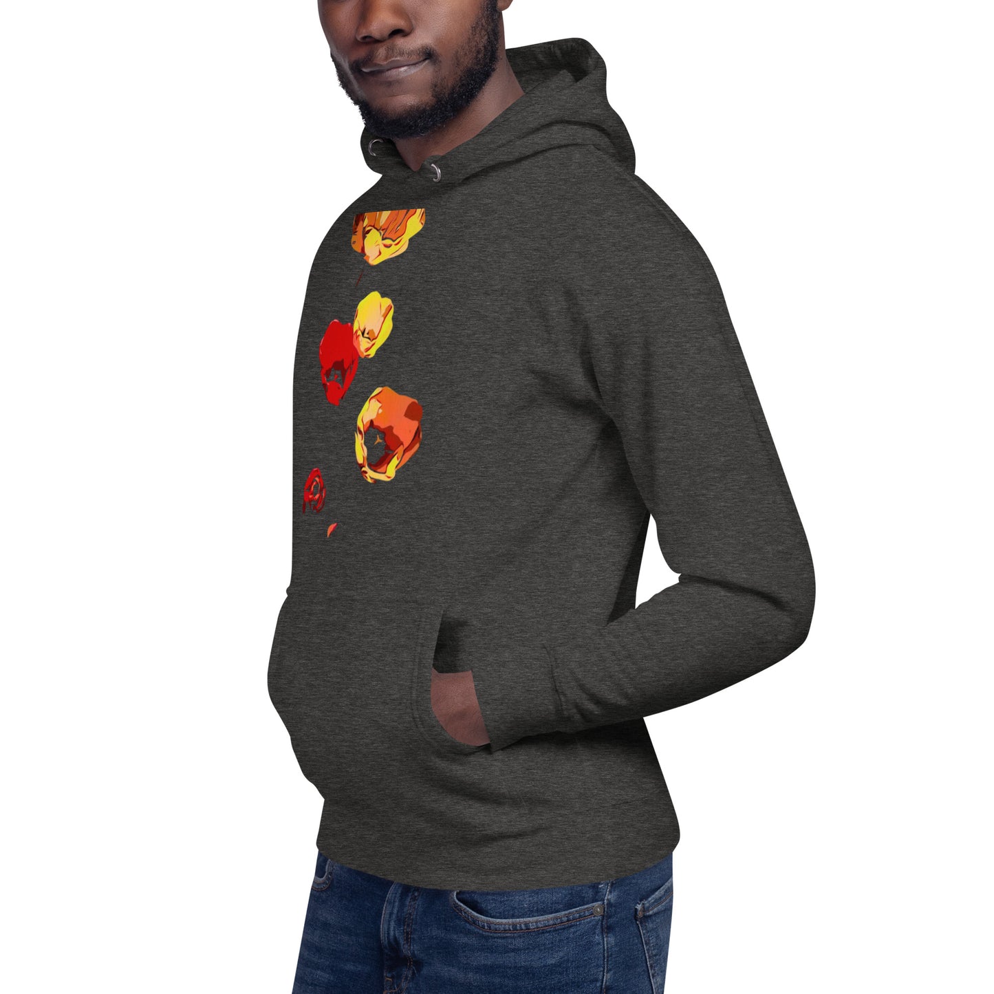 Red and Yellow Tulip Flowers Unisex Hoodie