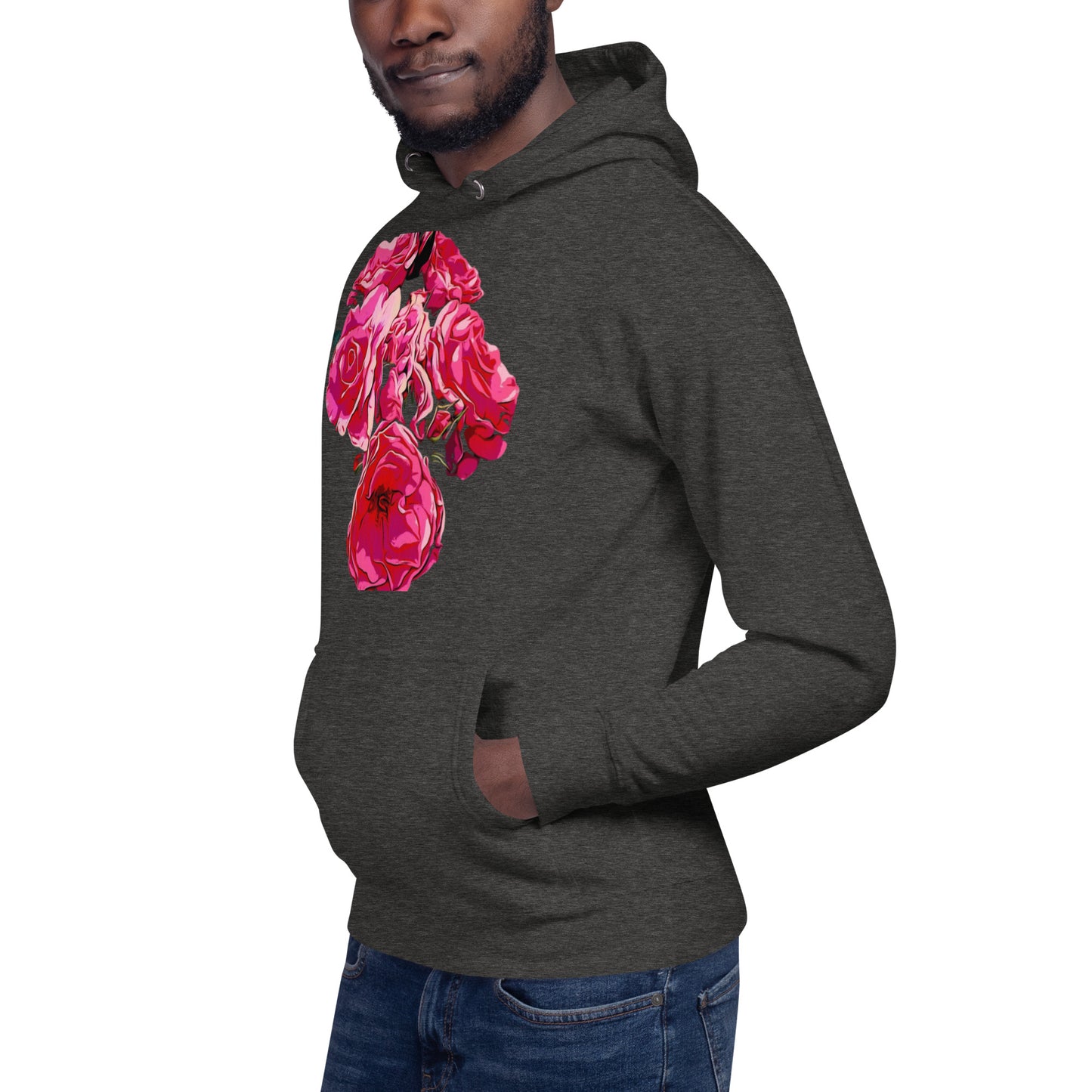 Pink Rose Flowers Unisex Hoodie