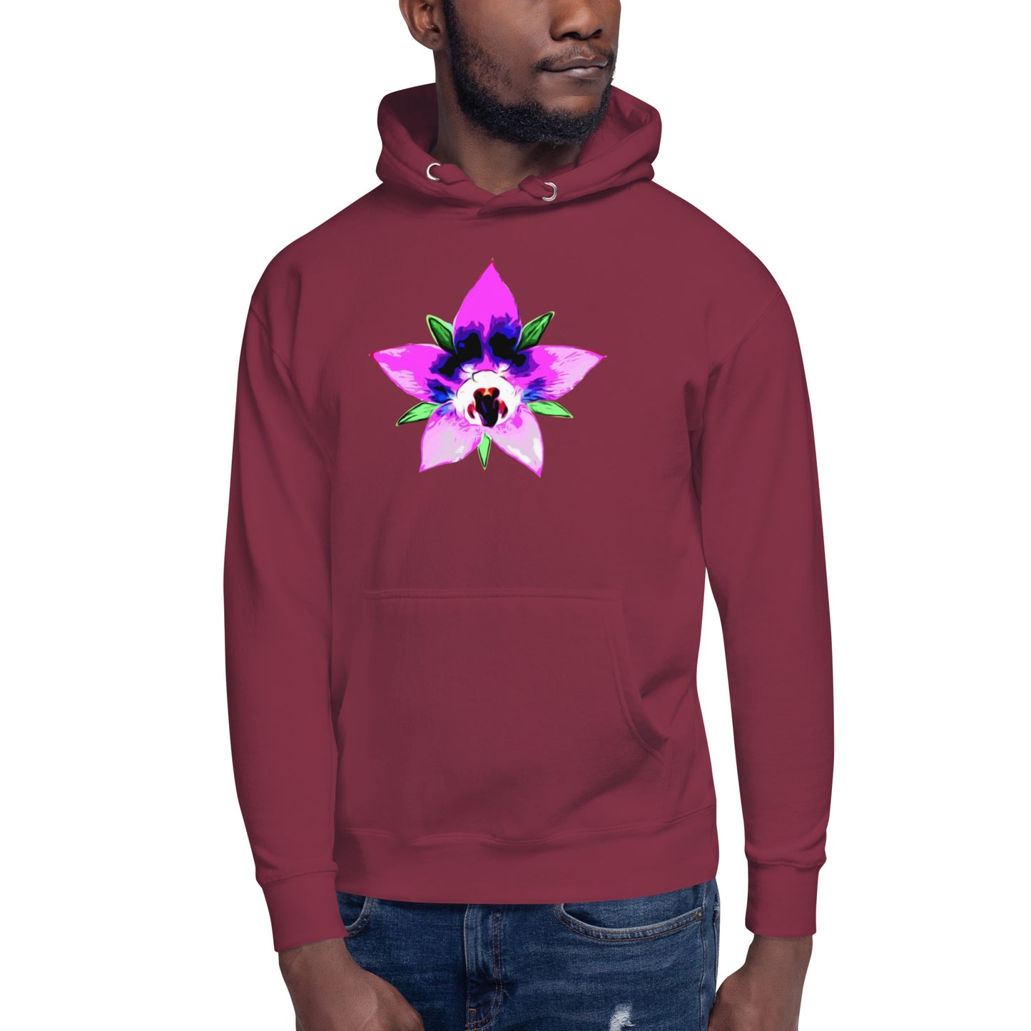 Pink Starflower Unisex Hoodie