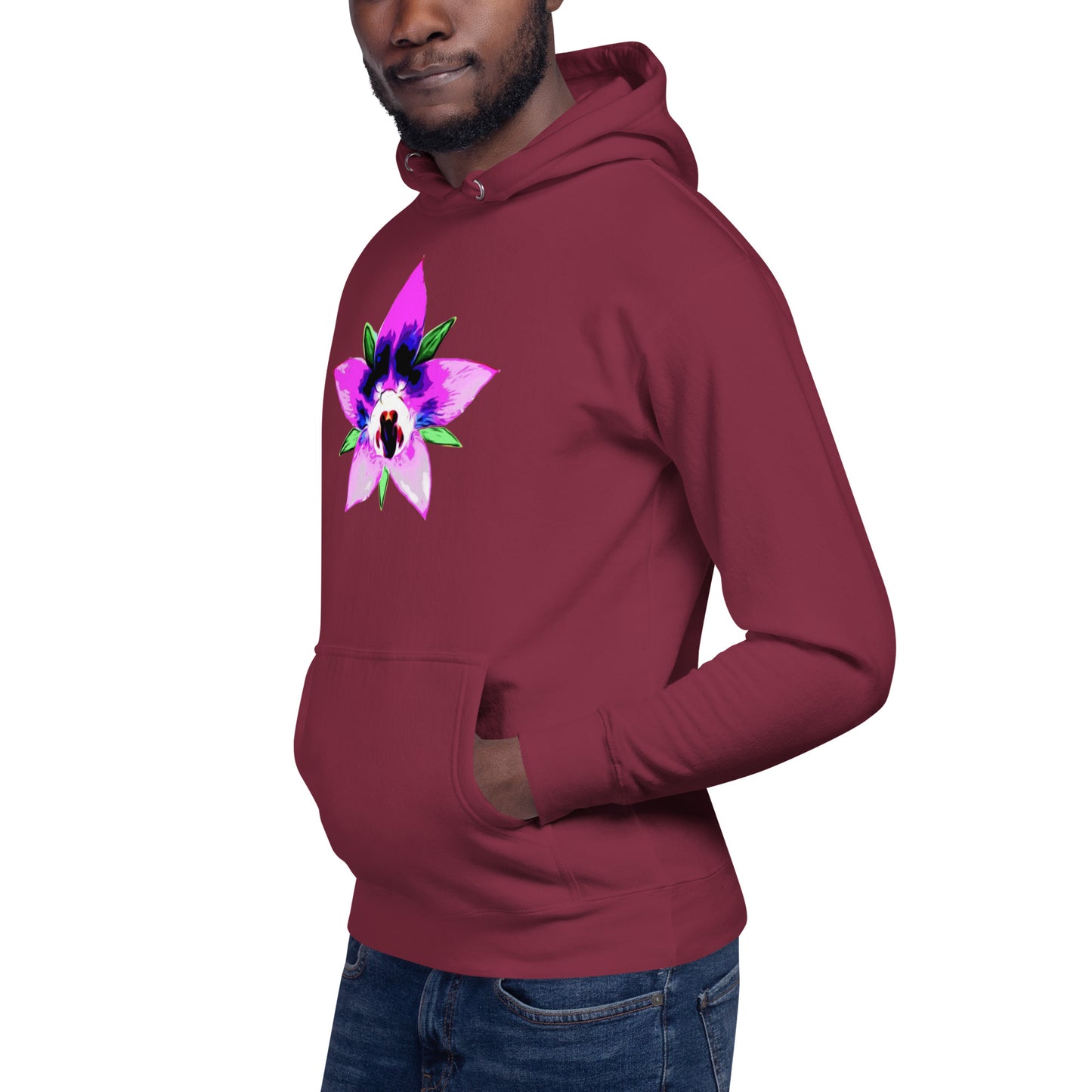 Pink Starflower Unisex Hoodie