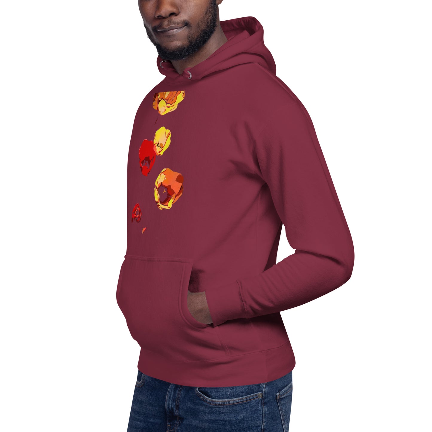 Red and Yellow Tulip Flowers Unisex Hoodie