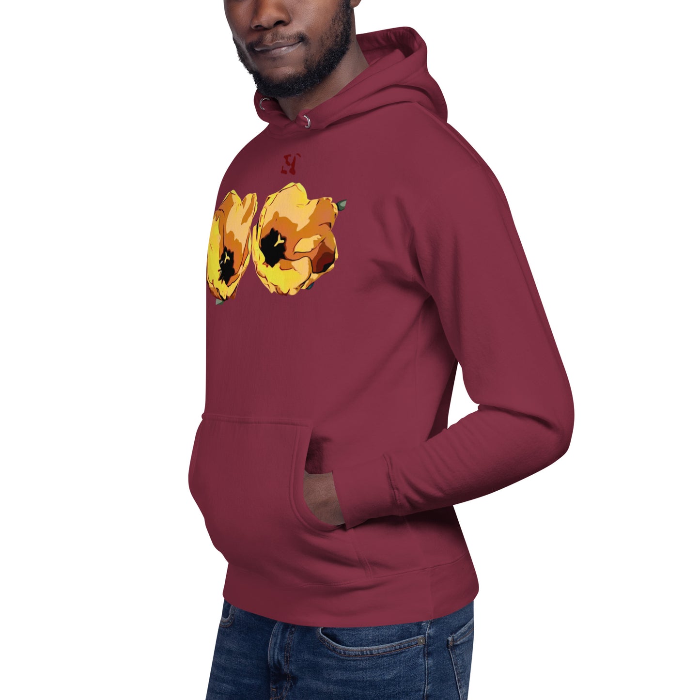 Yellow Tulip Flowers Unisex Hoodie