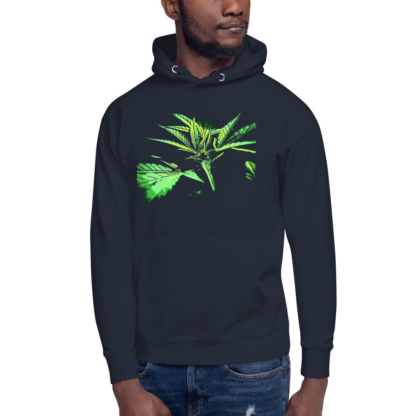 Close Up Praying Cannabis Plant Unisex Hoodie