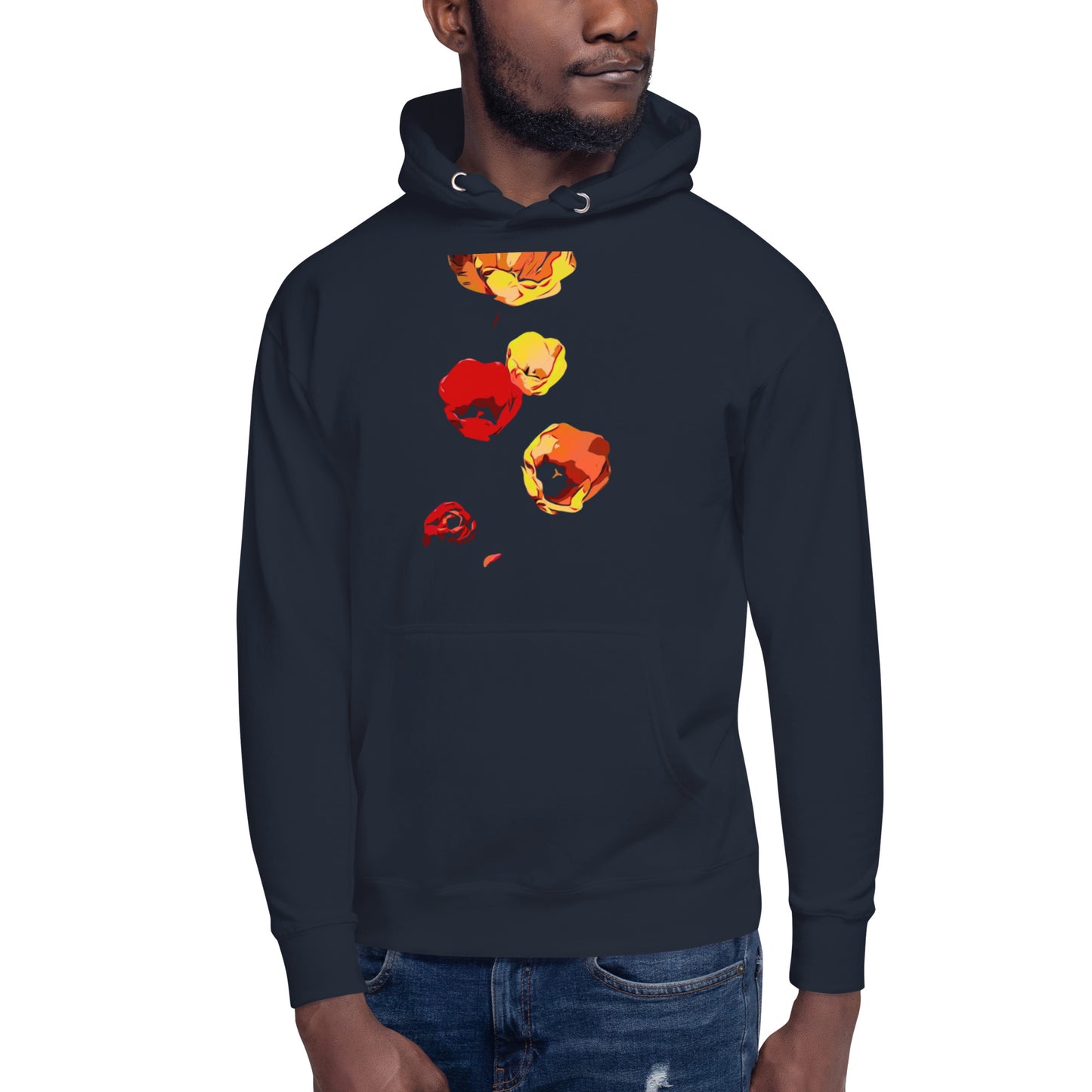 Red and Yellow Tulip Flowers Unisex Hoodie