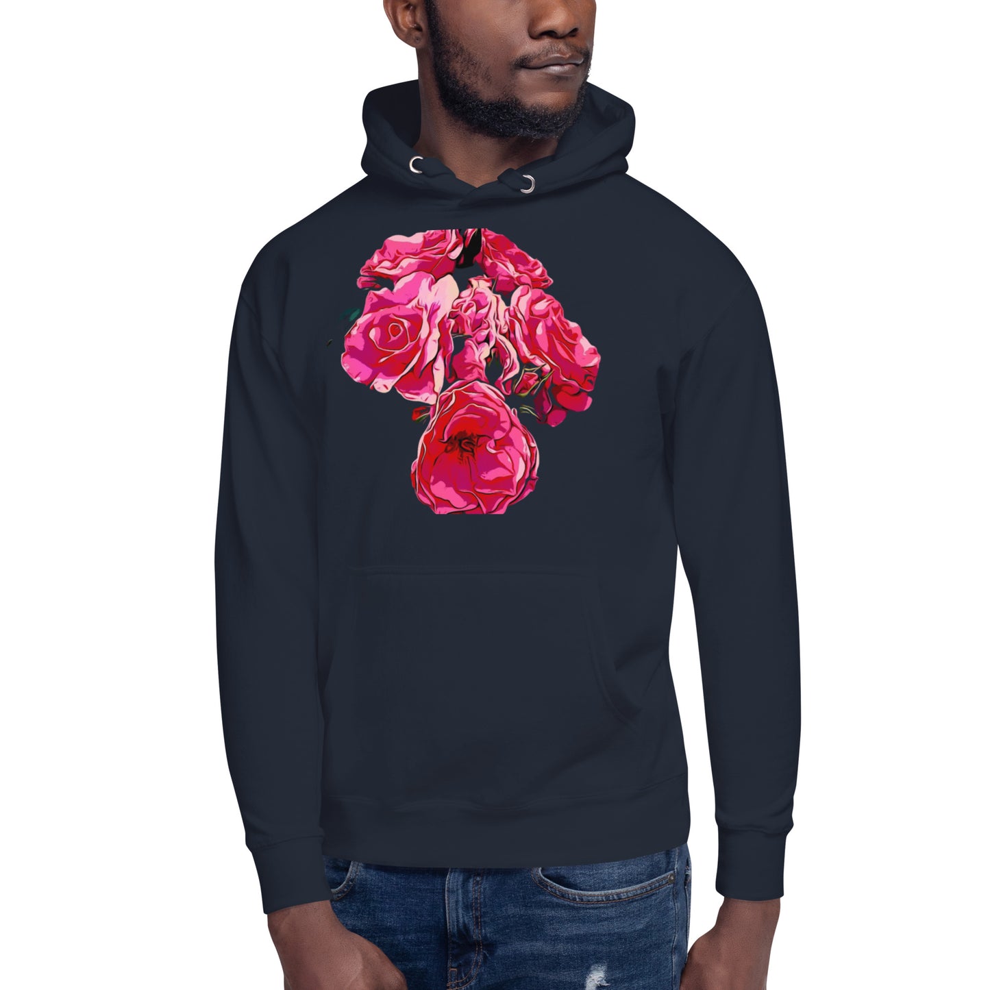 Pink Rose Flowers Unisex Hoodie