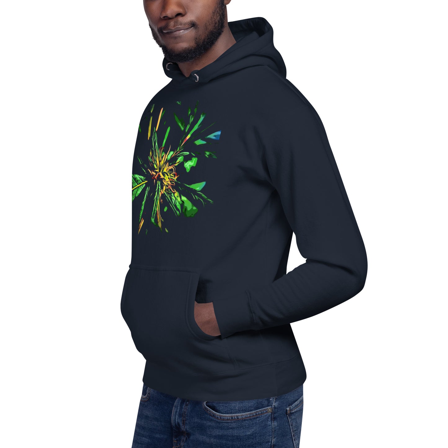 Red Flowering Cannabis Plant Unisex Hoodie