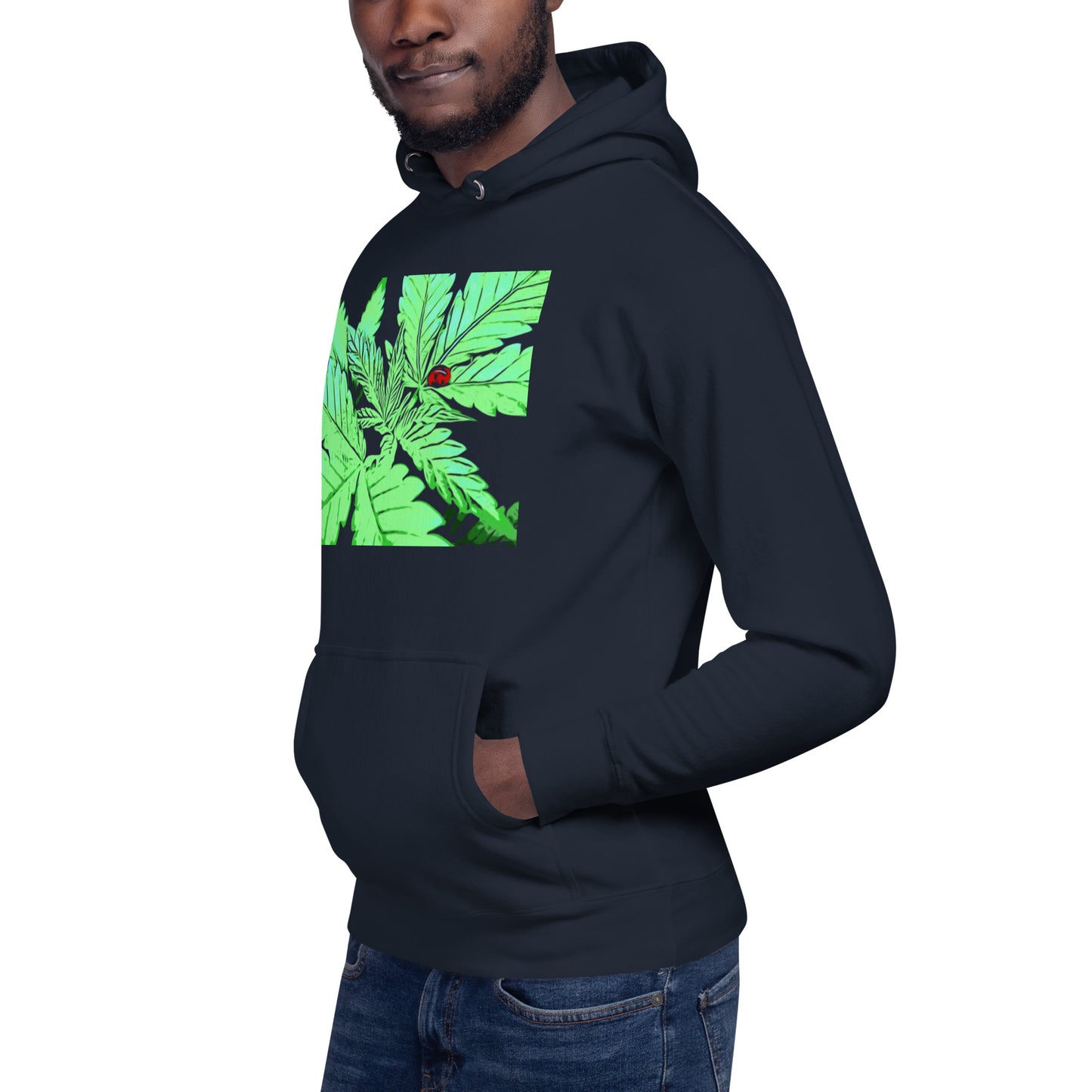 Ladybug Cannabis Plant Unisex Hoodie
