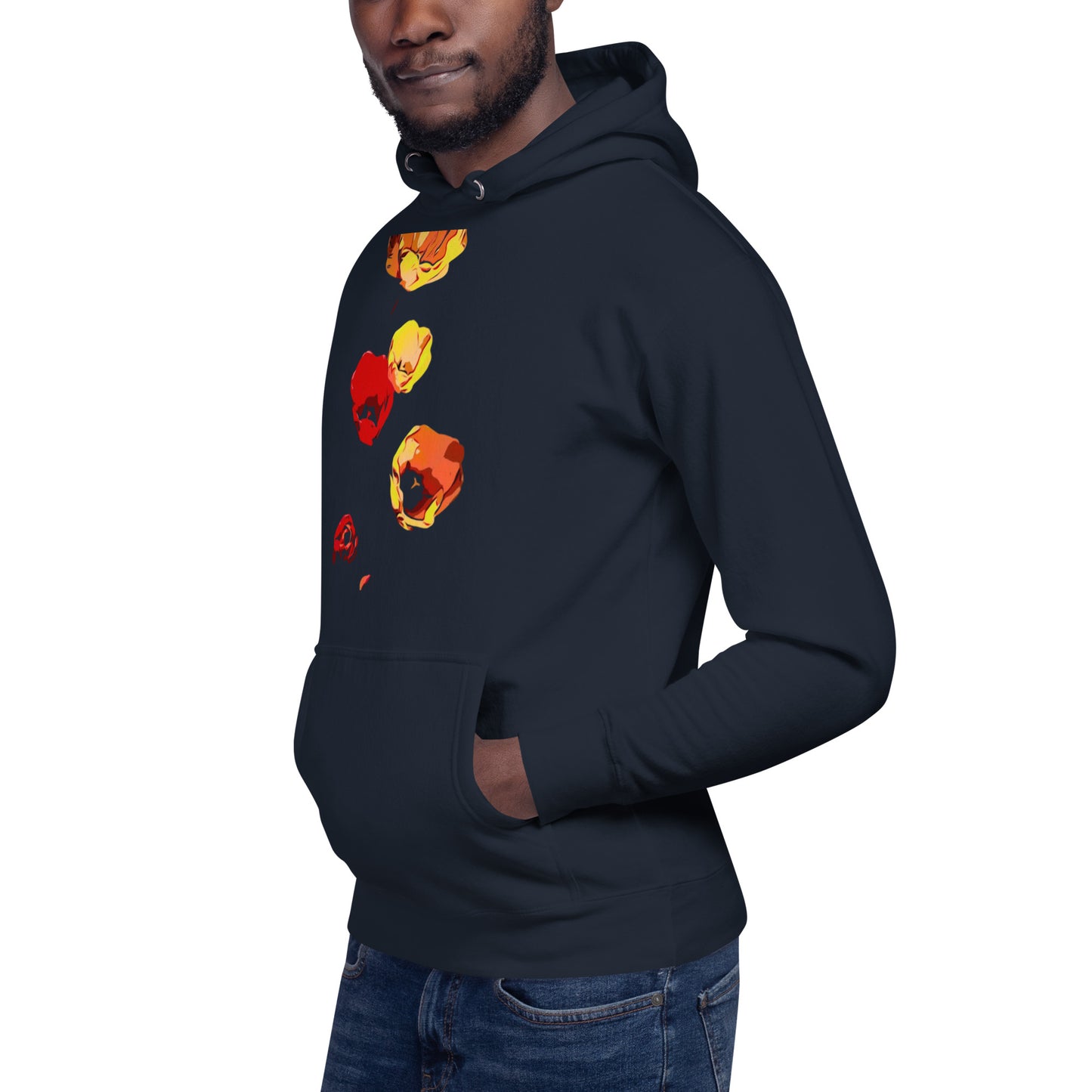 Red and Yellow Tulip Flowers Unisex Hoodie