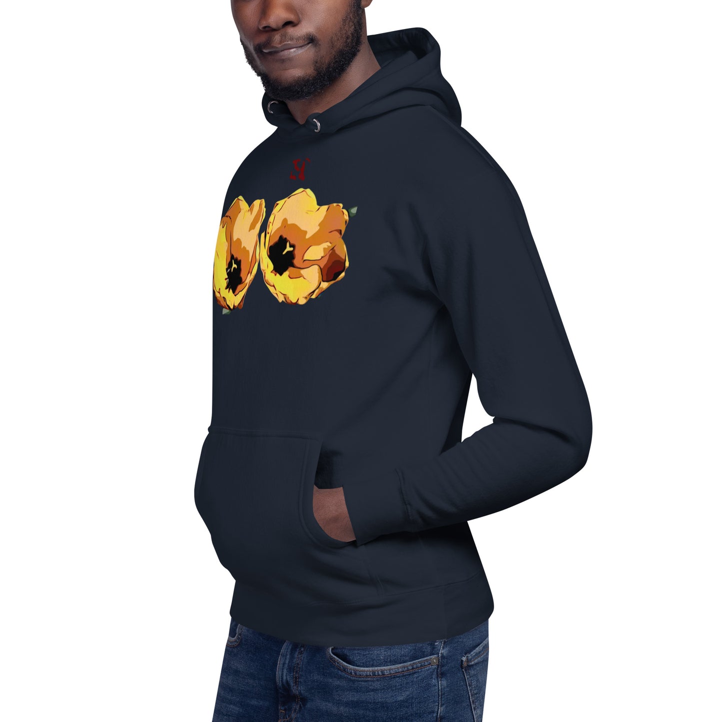 Yellow Tulip Flowers Unisex Hoodie