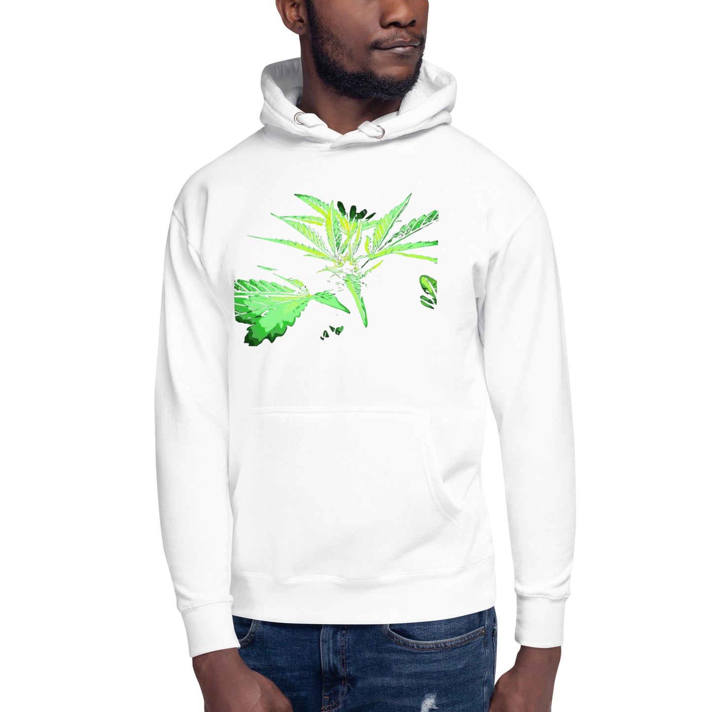 Close Up Praying Cannabis Plant Unisex Hoodie