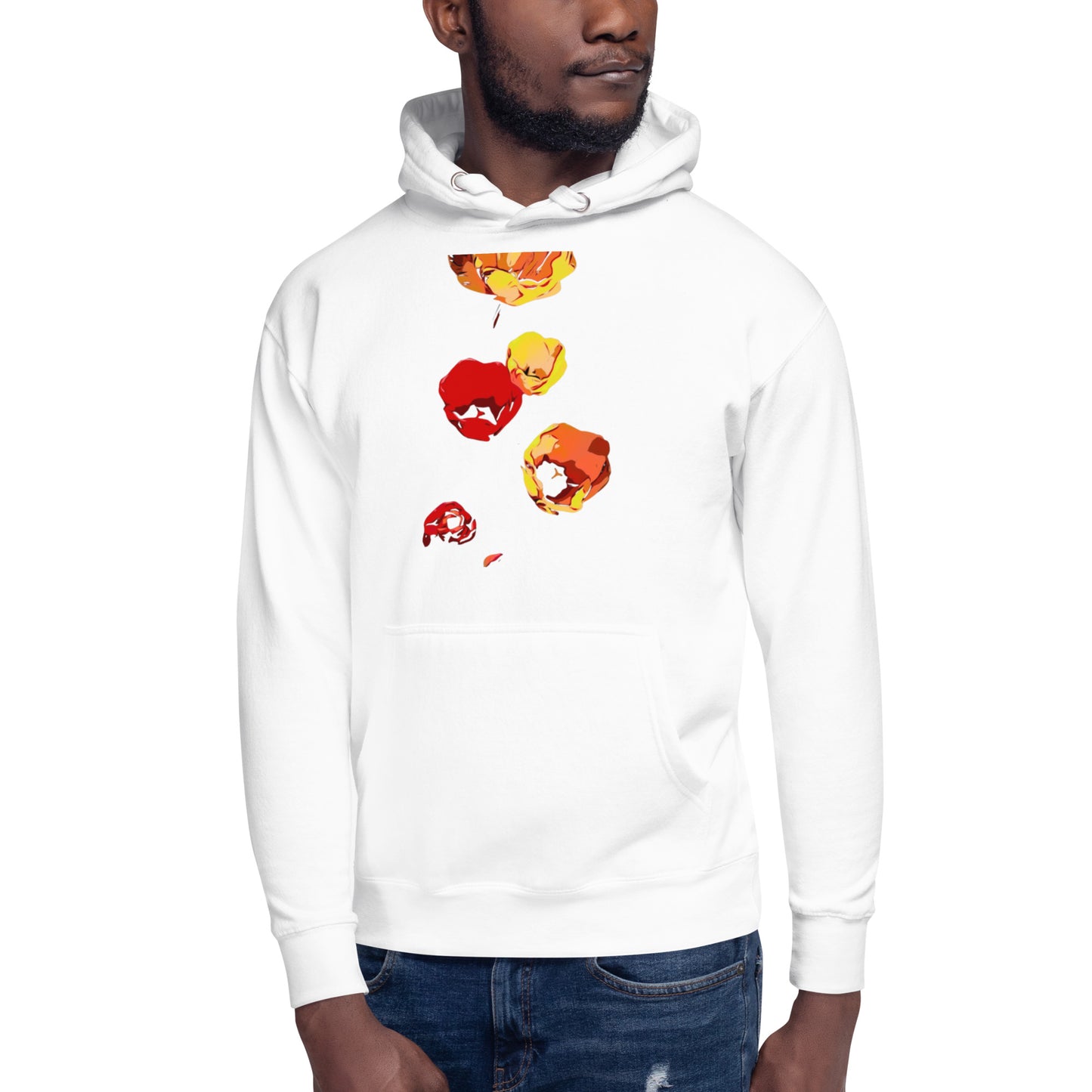 Red and Yellow Tulip Flowers Unisex Hoodie